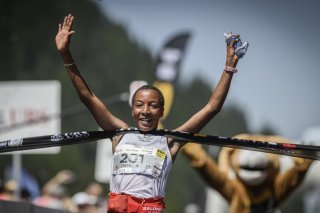 Gagnante du dernier Sierre-Zinal, Joyline Chepngeno est disqualifiée et suspendue deux ans pour dopage KEYSTONE/GABRIEL MONNET